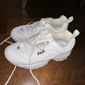 Fila White Shoes Size 8